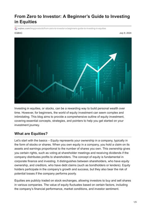 Buying Stocks for Beginners: A Comprehensive Guide to Investing in Equities