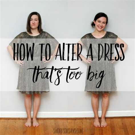 Buying a dress that's too big or too small.