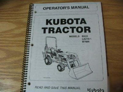Bx24 Kubota Operators Manual Free Download Ebook PDF