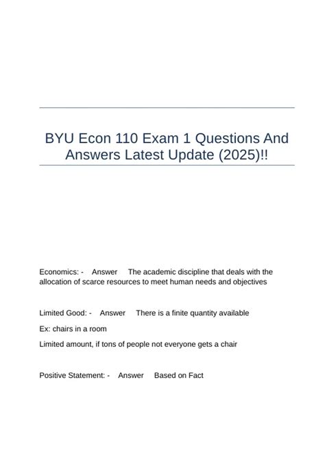 Byu Independent Study Econ 041 Answers Doc