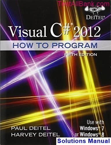 C How To Program Deitel And 5th Edition Solution Manual PDF