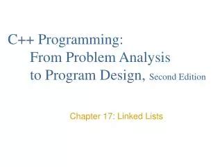 C Programming From Problem Analysis to Program Design Second Edition Reader