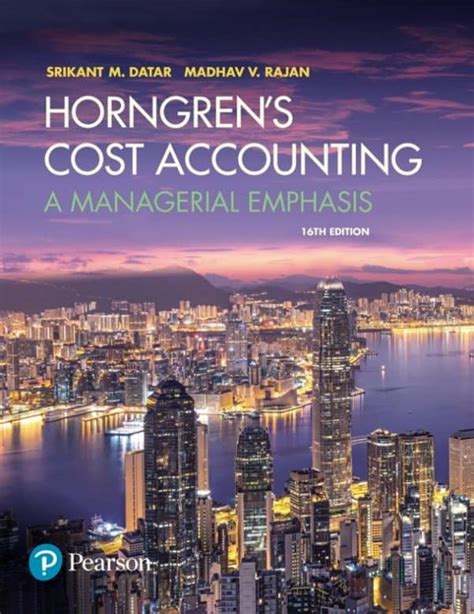 C T Horngren Of Cost Accounting Book Pdf Download Ebook Reader
