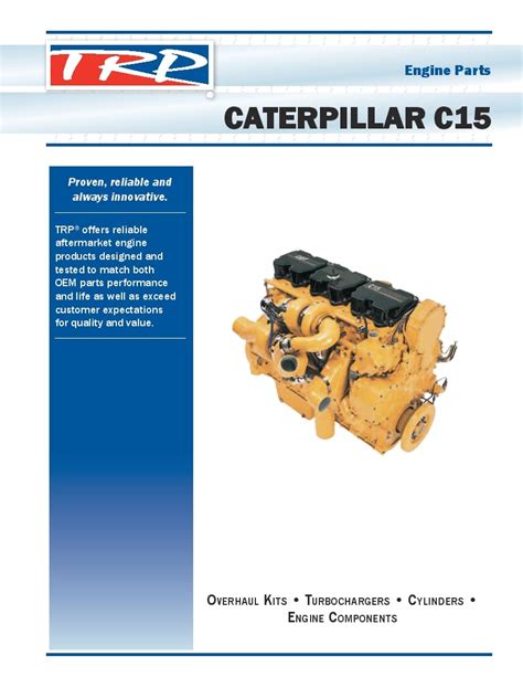 C15 CAT ENGINE REPAIR MANUAL Ebook PDF