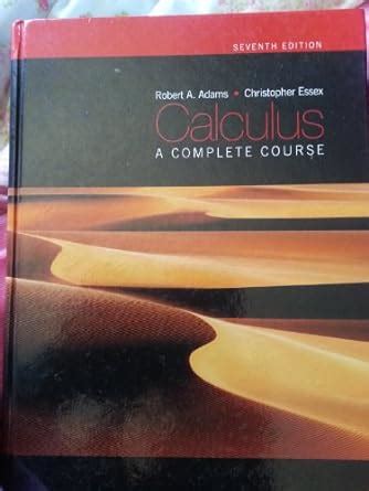 CALCULUS A COMPLETE COURSE 7TH EDITION SOLUTIONS Ebook Doc