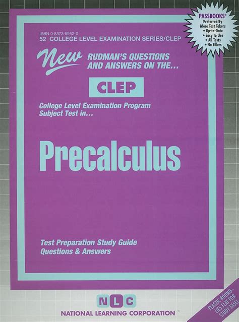 CALCULUS College Level Examination Series Passbooks COLLEGE LEVEL EXAMINATION SERIES CLEP PDF