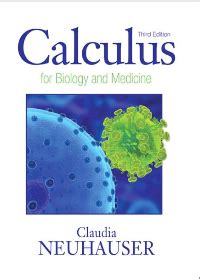 CALCULUS FOR BIOLOGY AND MEDICINE 3RD EDITION SOLUTIONS MANUAL PDF Ebook PDF