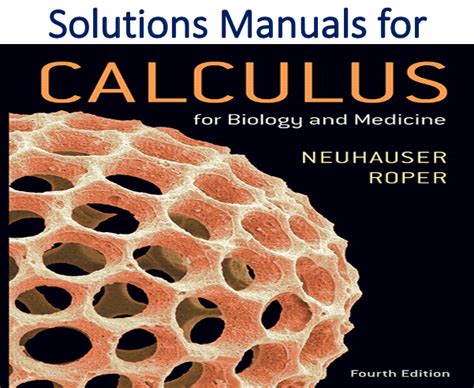 CALCULUS FOR BIOLOGY AND MEDICINE SOLUTIONS MANUAL Ebook Kindle Editon