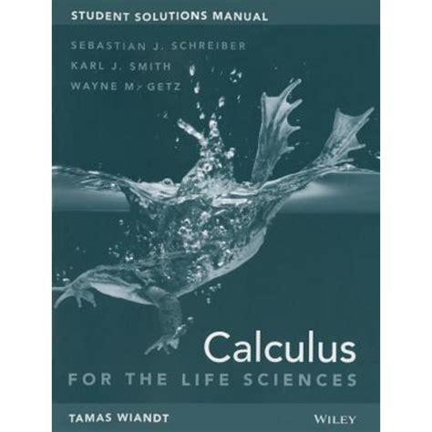 CALCULUS FOR THE LIFE SCIENCES SOLUTIONS MANUAL Ebook PDF