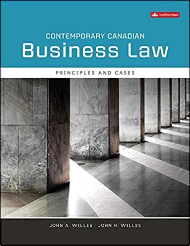 CANADIAN BUSINESS LAW 5TH EDITION Ebook PDF