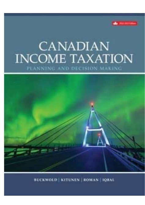 CANADIAN INCOME TAXATION SOLUTION MANUAL Ebook Doc