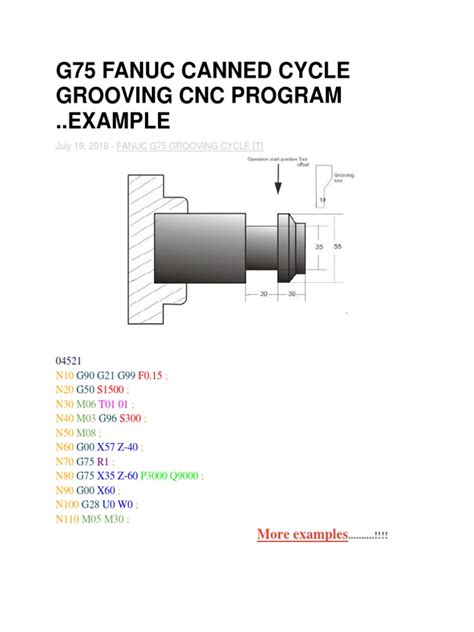 CANNED GROOVING CYCLE FOR FANUC Ebook Epub