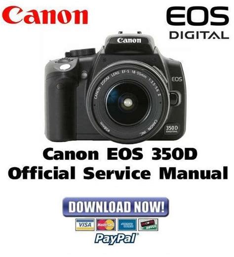 CANON EOS 350D SERVICE MANUAL REPAIR GUIDE Ebook Kindle Editon