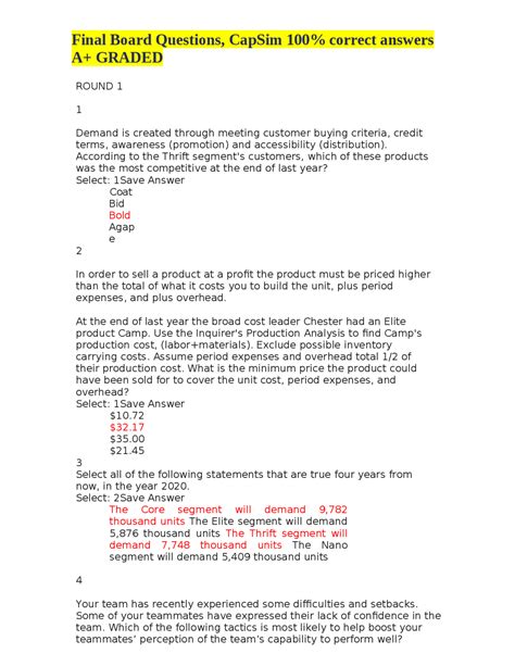 CAPSIM BOARD QUERIES ANSWERS Ebook Epub