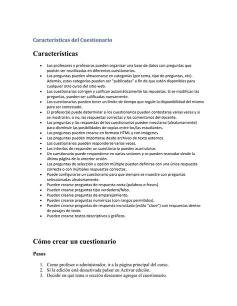 CARACTERÃSTICAS ( CARACTÃ‰RISTIQUES (suite) pdf PDF