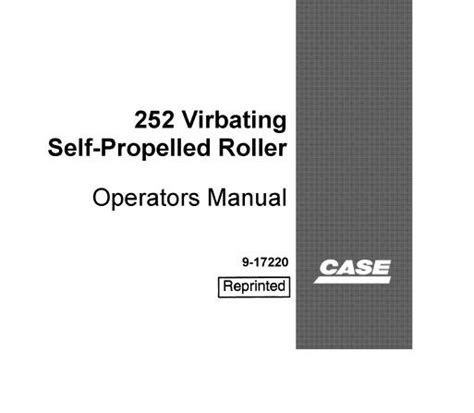 CASE 252 ROLLER MANUAL Ebook Doc