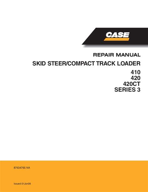 CASE 420 SKID STEER ENGINE SERVICE MANUAL Ebook Epub