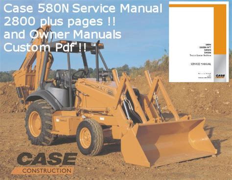 CASE 580 N BACKHOE SERVICE MANUAL Ebook Doc