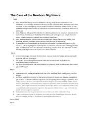 CASE OF THE NEWBORN NIGHTMARE ANSWERS Ebook Doc