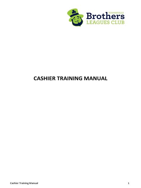 CASHIER TRAINING MANUAL Ebook Doc