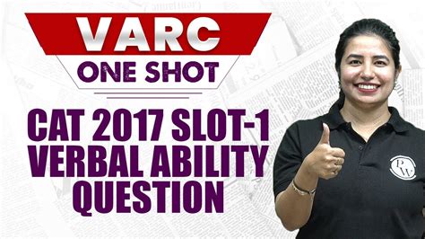 CAT 2017 Slot 1: A Comprehensive Guide to Crack the Verbal Ability Section