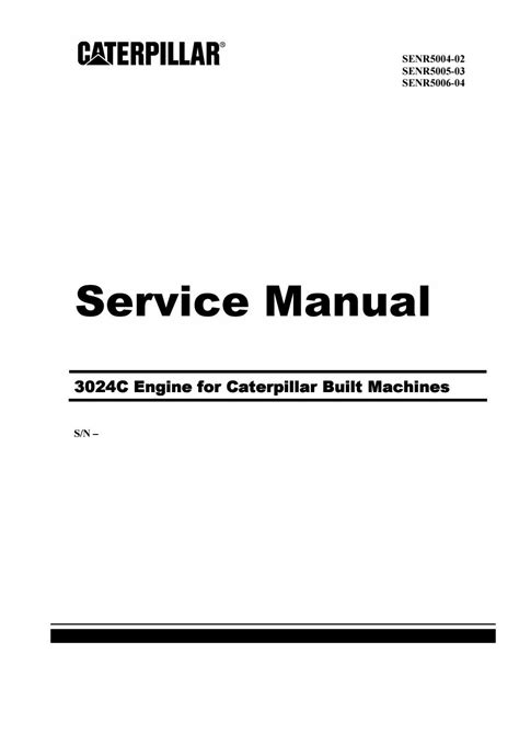CAT 3024C ENGINE ASSEMBLY MANUAL Ebook Kindle Editon
