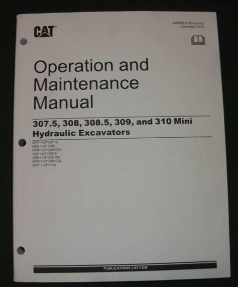 CAT 307SSR EXCAVATOR SERVICE MANUAL Ebook Doc