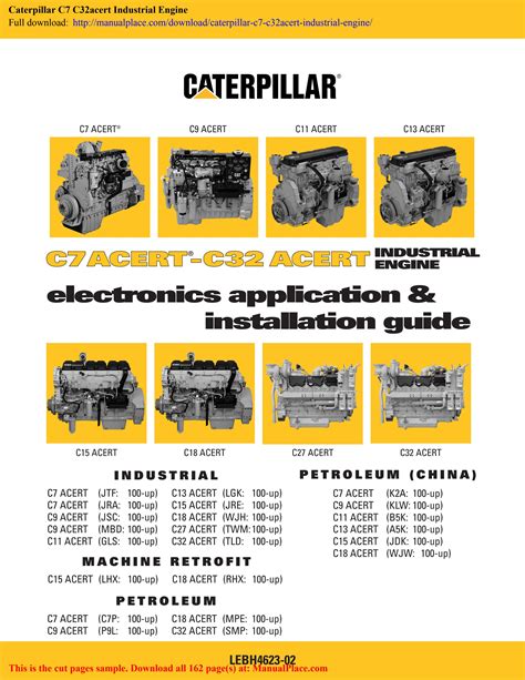 CAT C7 ACERT ENGINE MANUAL Ebook Epub