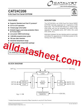 CAT24C208WI-GT3: A Comprehensive Guide to 256Kb EEPROM Memory