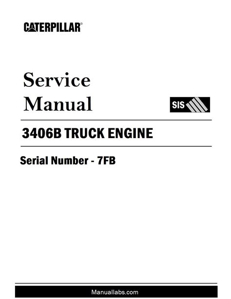 CATERPILLAR 3406B SERVICE MANUAL Ebook Kindle Editon