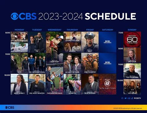 CBS Schedule: Your Complete Guide to Weeknight Primetime Programming