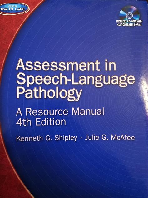 CD for Shipley McAfee s Assessment in Speech-Language Pathology A Resource Manual 4th Doc