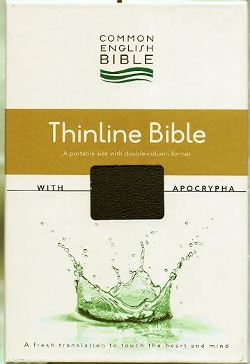 CEB Common English Thinline Bible with Apocrypha Hardcover Black Doc
