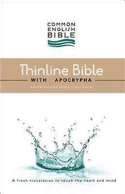 CEB Common English Thinline Bible with Apocrypha Hardcover Black Kindle Editon