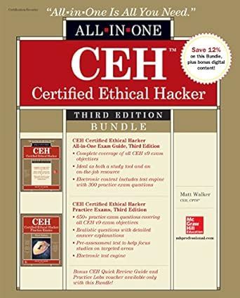 CEH Certified Ethical Hacker Bundle Third Edition All-in-One Kindle Editon