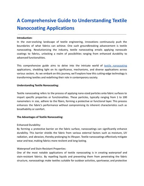 CF4040M00015001: The Ultimate Guide to Nanocoating