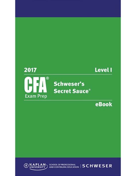 CFA Secret Sauce Level 1 PDF: The Ultimate Guide for Aspiring Analysts