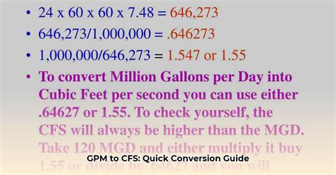 CFM to Gallons Per Minute: A Comprehensive Guide