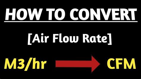 CFM to M3 Hr Conversion: A Comprehensive Guide