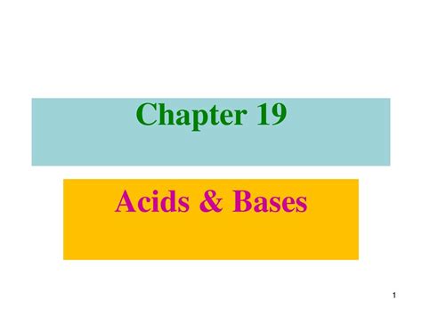 CHAPTER 19 ACIDS AND BASES ANSWERS Ebook Doc