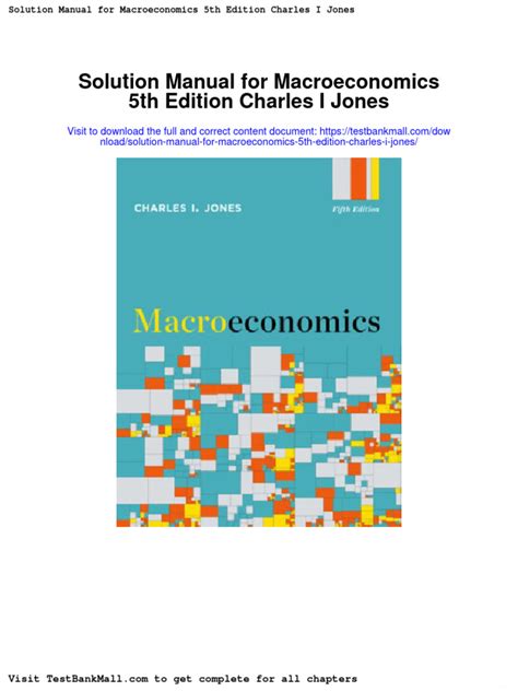 CHARLES JONES MACROECONOMICS SOLUTIONS Ebook Reader