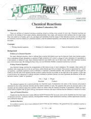 CHEMFAX FLINN SCIENTIFIC INC CHEMICAL REACTIONS ANSWER Ebook PDF