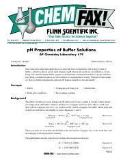 CHEMFAX PH BUFFER SOLUTIONS LAB ANSWERS Ebook PDF