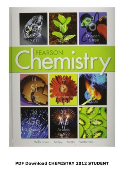 CHEMISTRY 2012 STUDENT EDITION HARD COVER GRADE 11 PDF