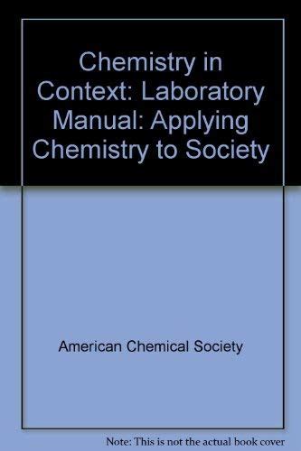 CHEMISTRY IN CONTEXT LABORATORY MANUAL ANSWERS Ebook Epub
