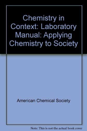 CHEMISTRY IN CONTEXT LABORATORY MANUAL ANSWERS Ebook Epub