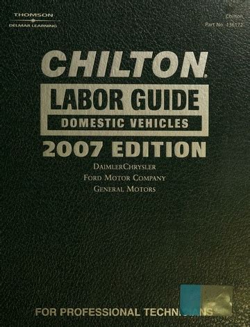 CHILTON LABOR GUIDE FREE DOWNLOAD PDF Doc