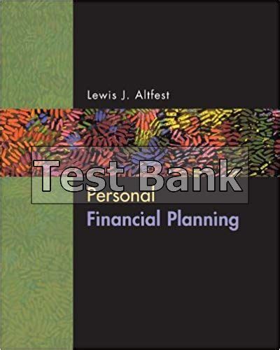 CHRIS ROBINSON PERSONAL FINANCIAL PLANNING TEST BANK Ebook PDF