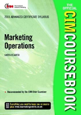 CIM Coursebook 01/02 Marketing Operations Reader