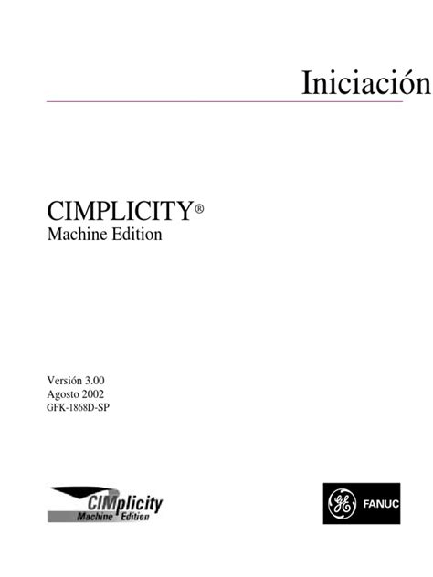 CIMPLICITY MACHINE EDITION MANUAL Ebook Epub